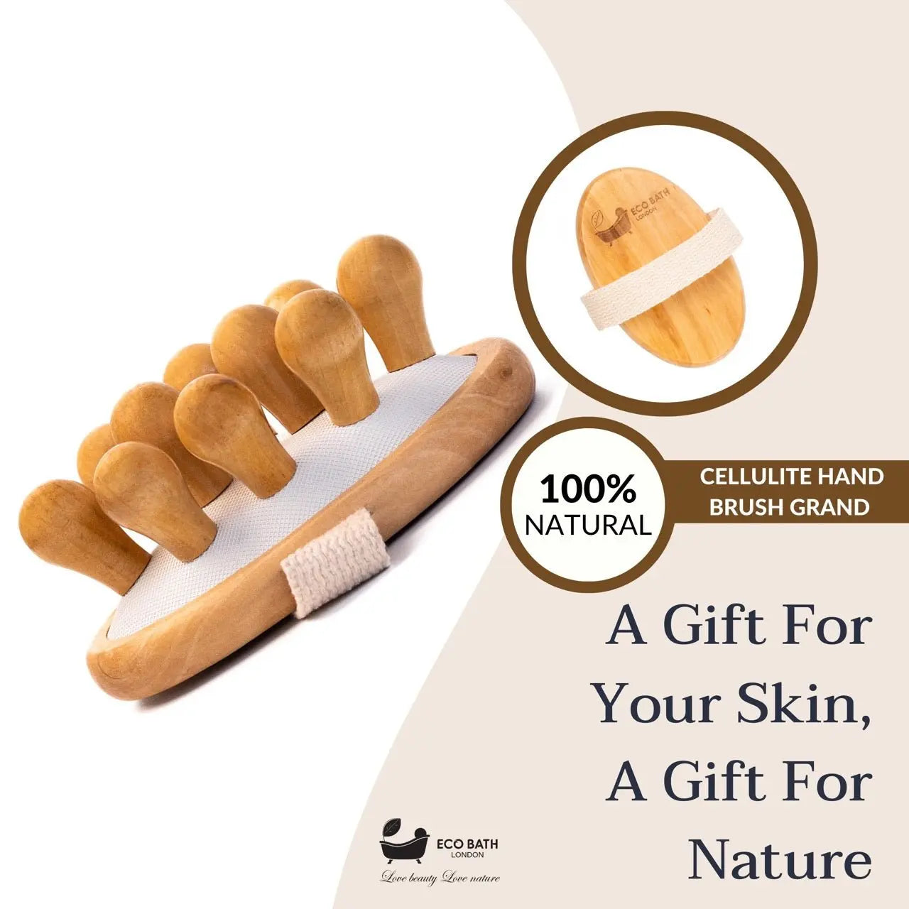 Cellulite Hand Brush Grand - Cellulite Treatment Brush Eco Bath London