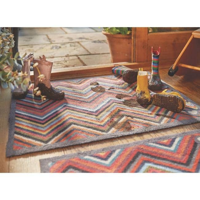 Eco-Friendly Washable Chevron Mat The Rugs