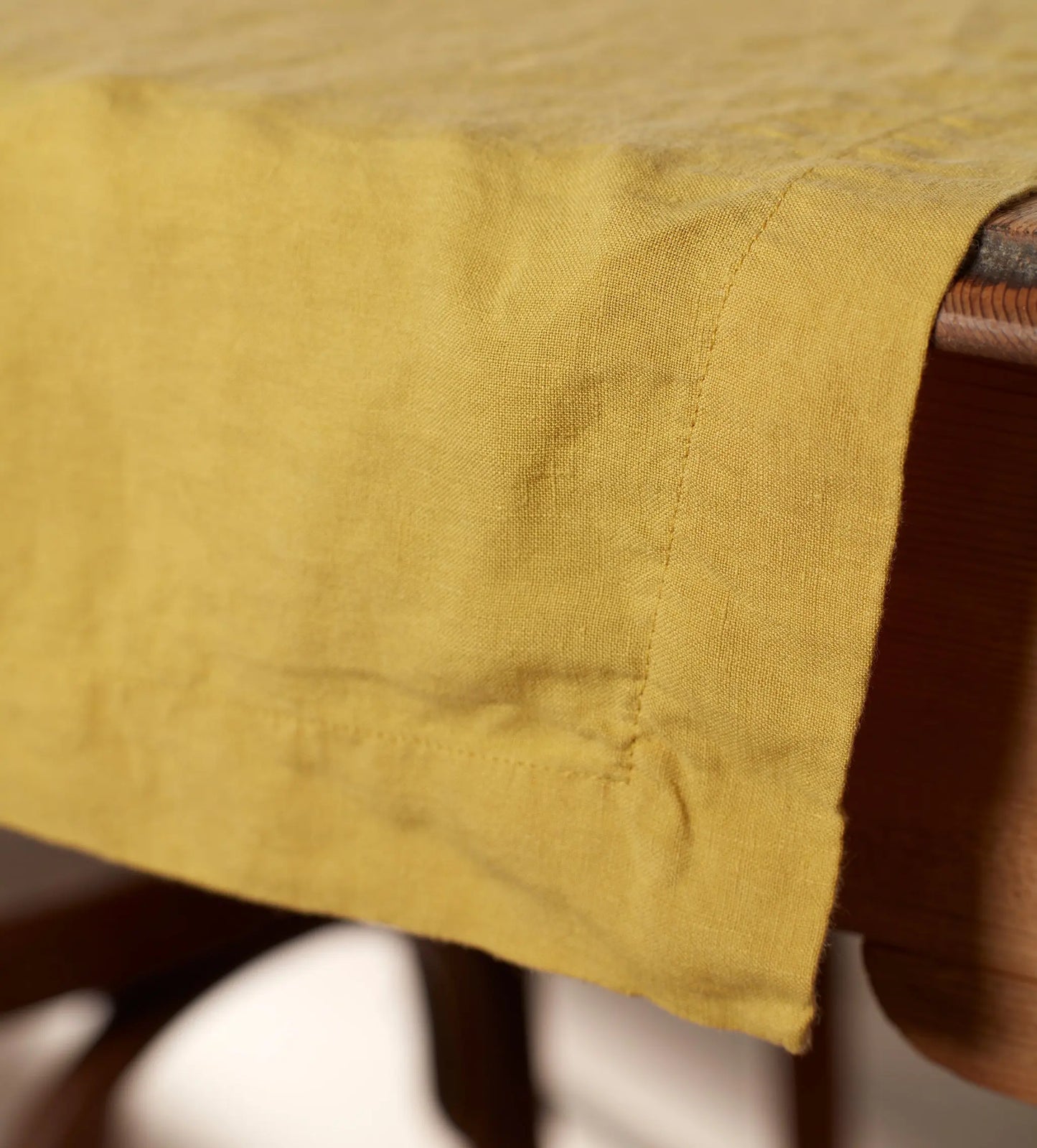 Chartreuse 100% Linen Table Runner The Secret Linen Store