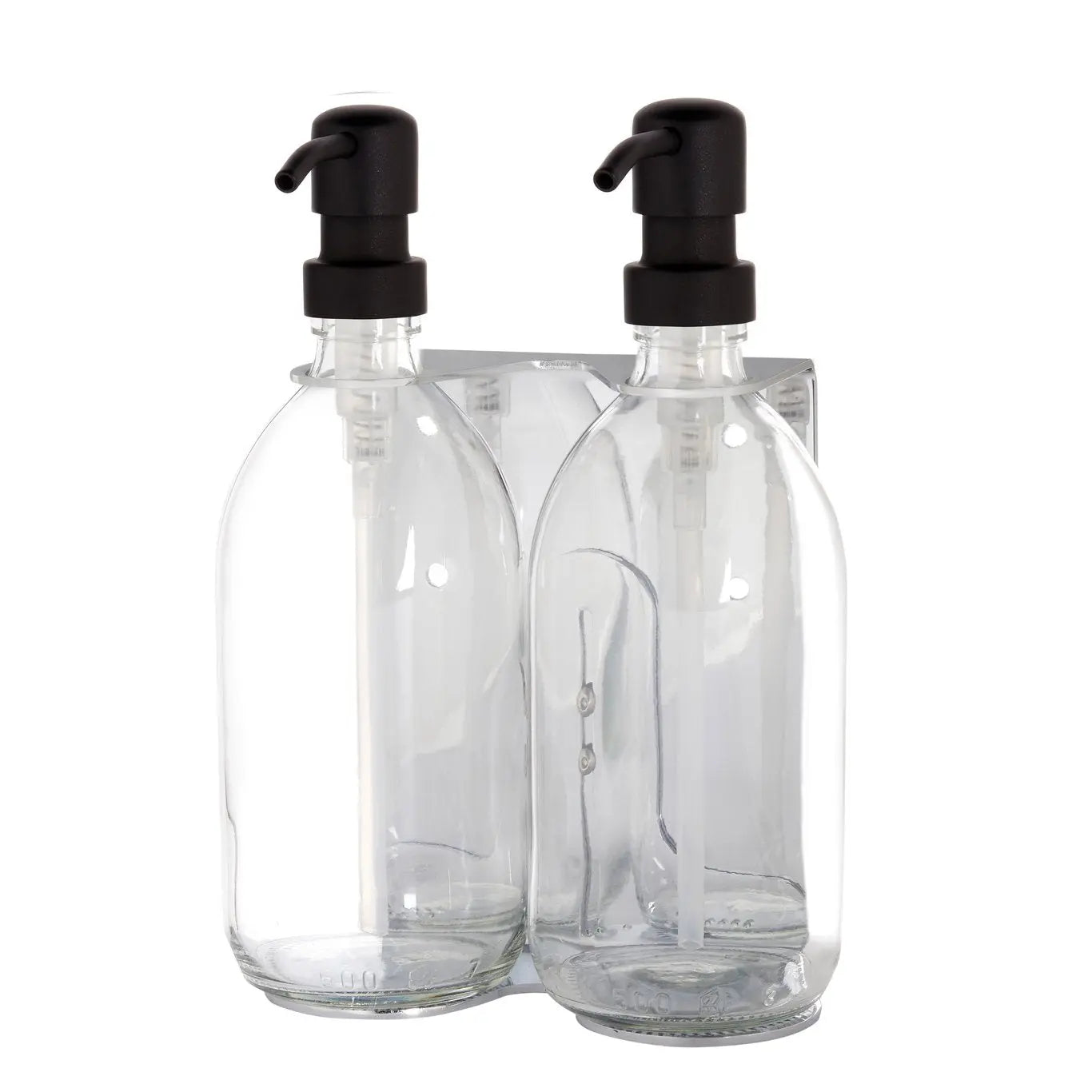 Chrome Double Wall Mounted Soap Dispenser Kuishi