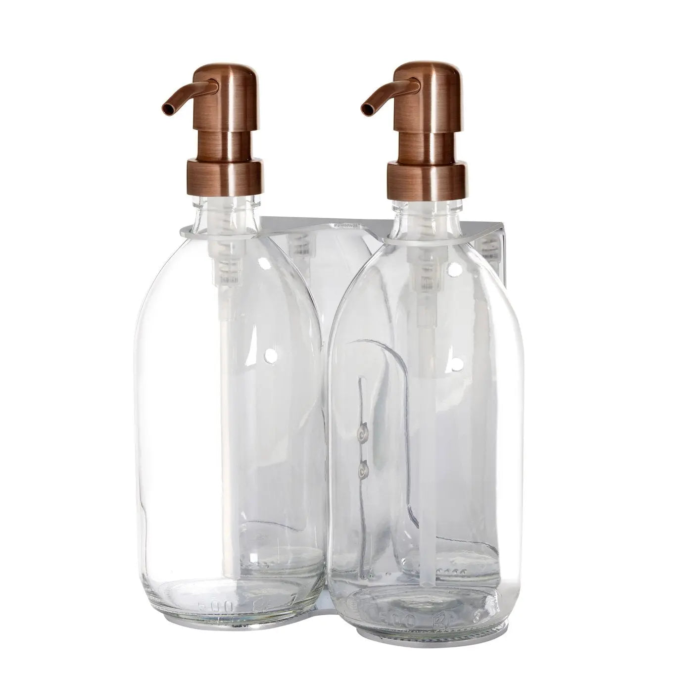 Chrome Double Wall Mounted Soap Dispenser Kuishi