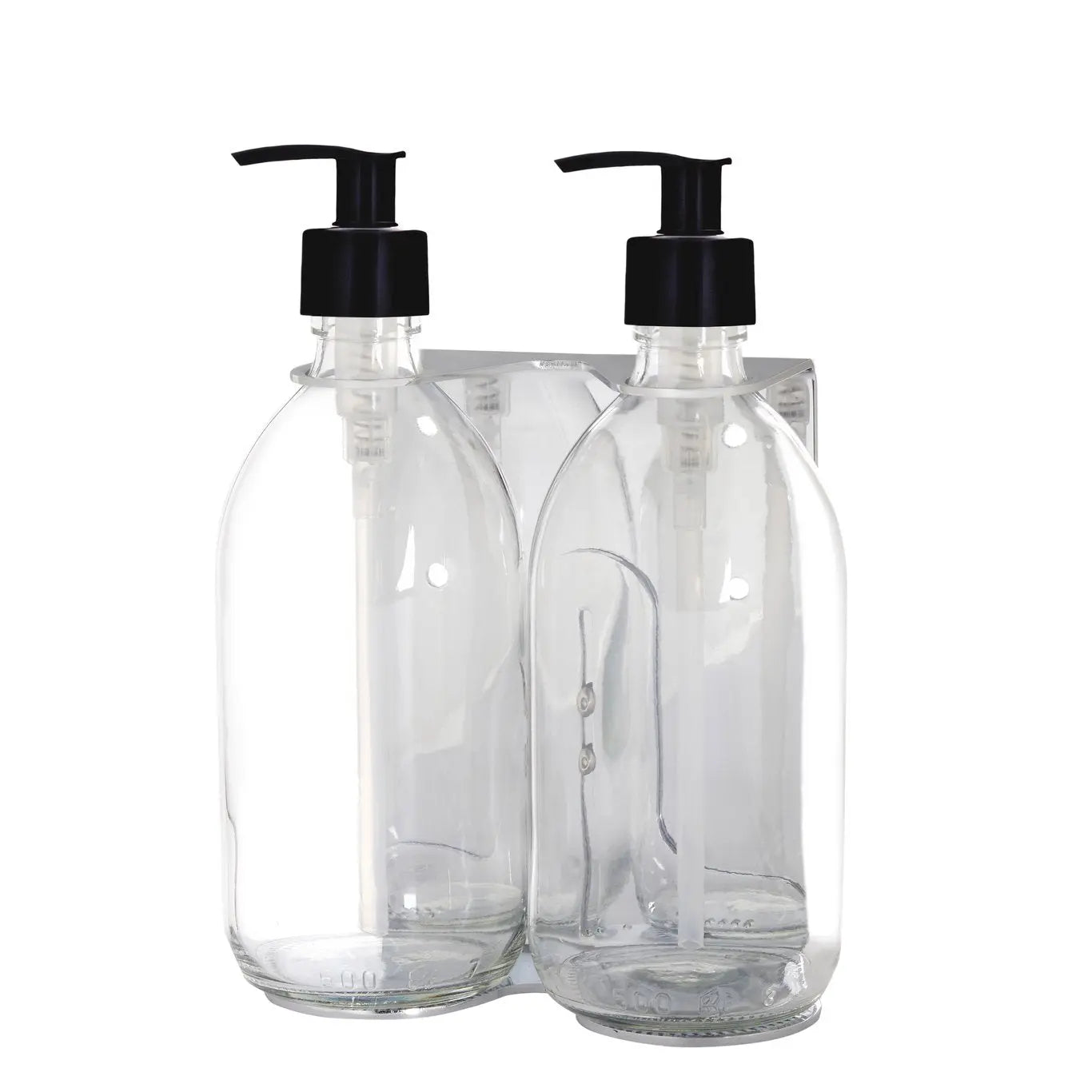 Chrome Double Wall Mounted Soap Dispenser Kuishi