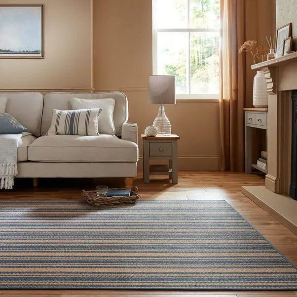 Churchgate Drayton Striped Jute Rug Dunelm