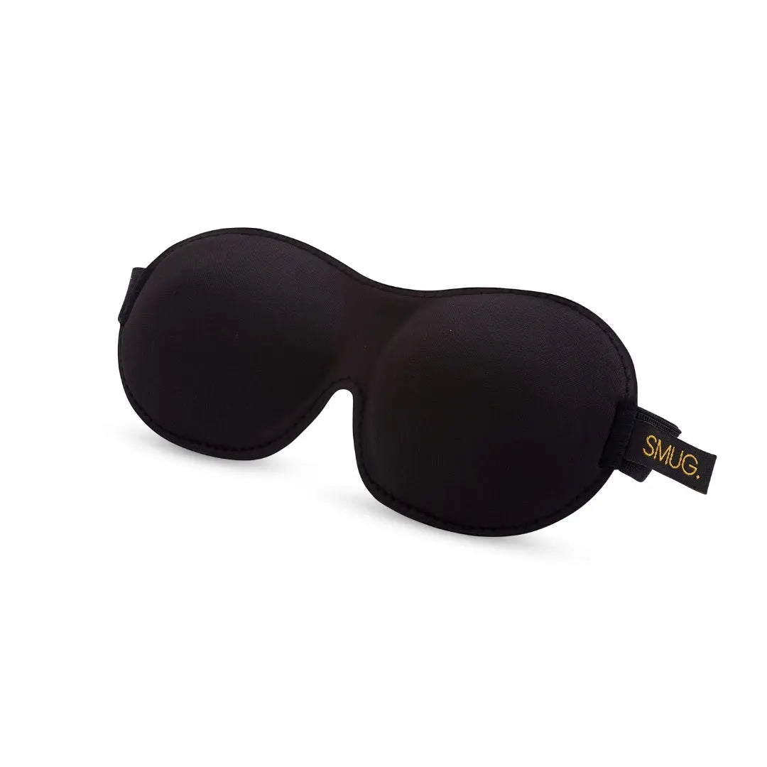 Contoured 3D Blackout Sleep Mask - Black SMUG