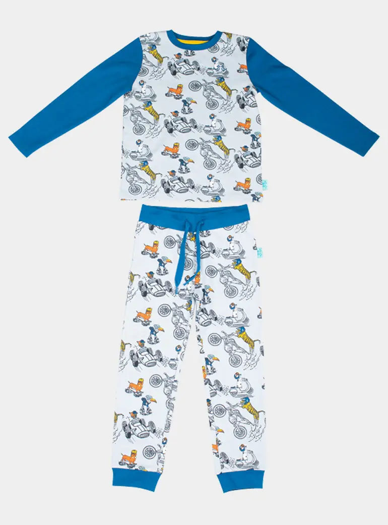 Cool Driver Boys Jersey Pyjamas Luca and Rosa
