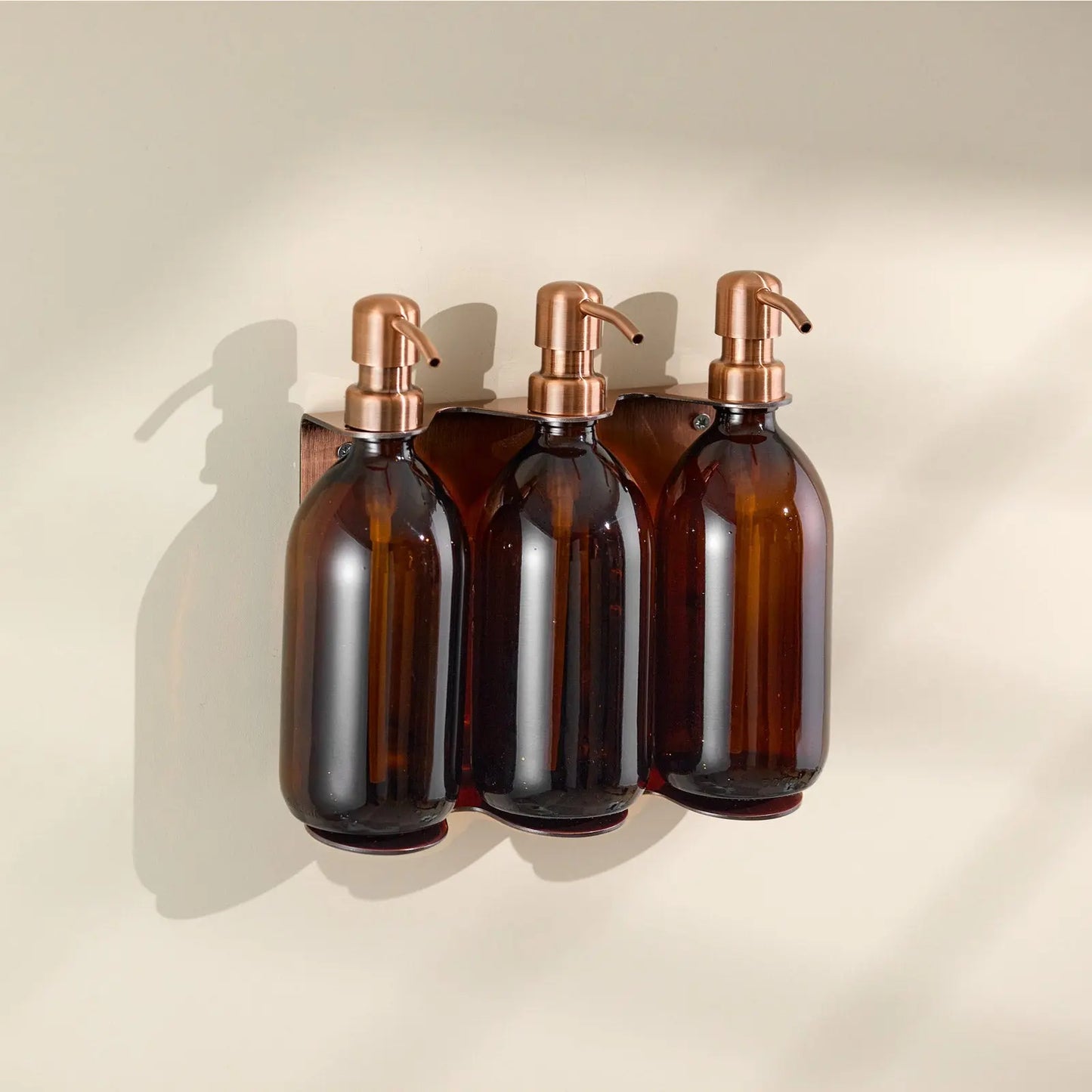 Copper Triple Wall Mounted Soap Dispenser Kuishi