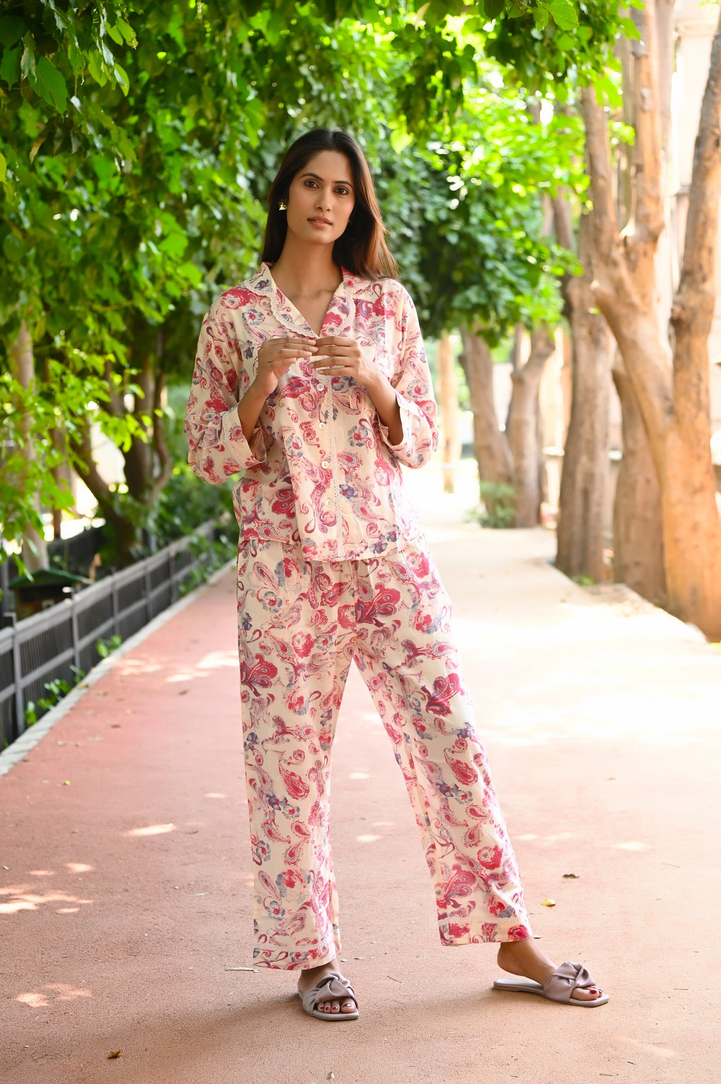 Lola paisley pyjamas Naree Clothing