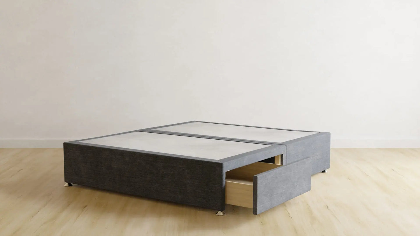 Dark Grey Divan Bed Emma