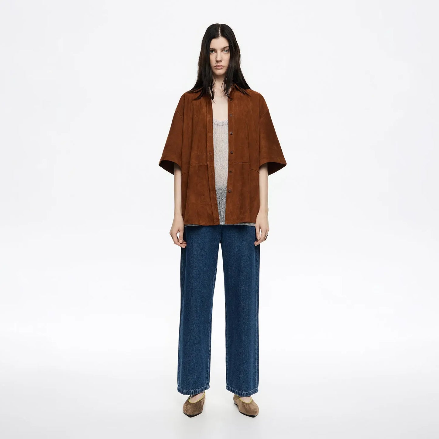 Dark blue denim ankle-length jeans Bimba y Lola UK