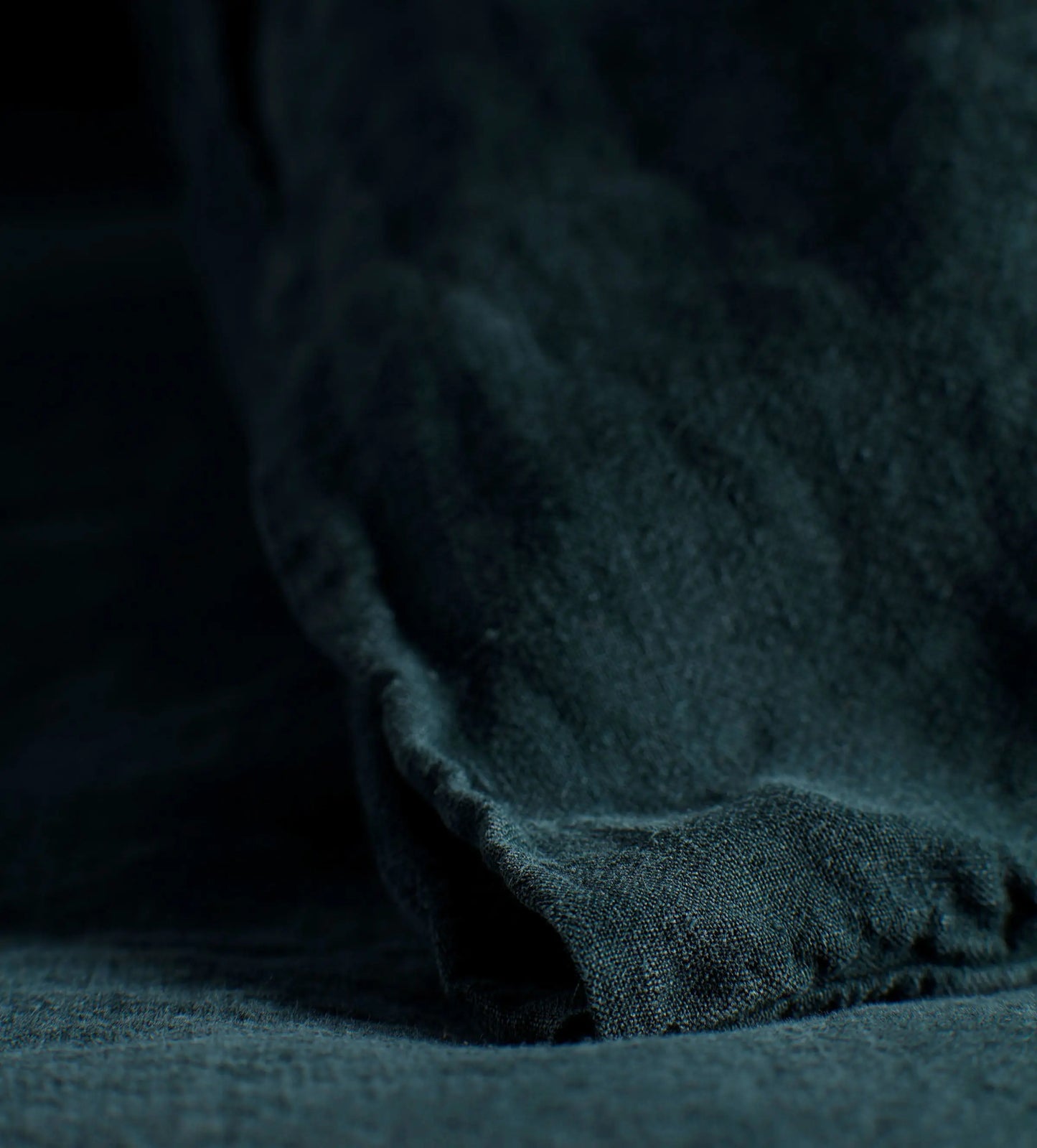 Darkest Spruce 100% Linen Duvet Cover The Secret Linen Store