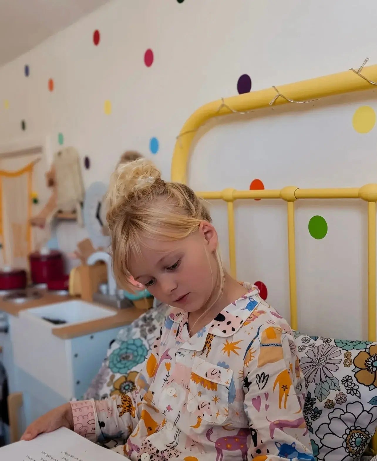 Dog Print Kid's Organic Cotton Pyjama Trouser Set Myza