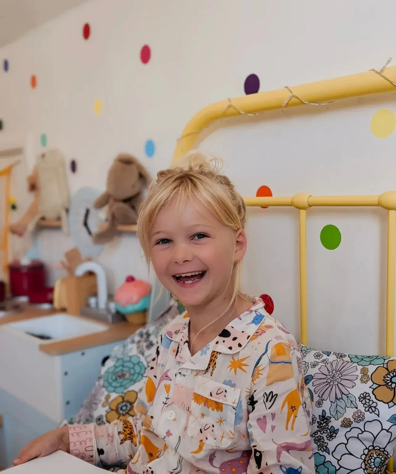 Dog Print Kid's Organic Cotton Pyjama Trouser Set Myza