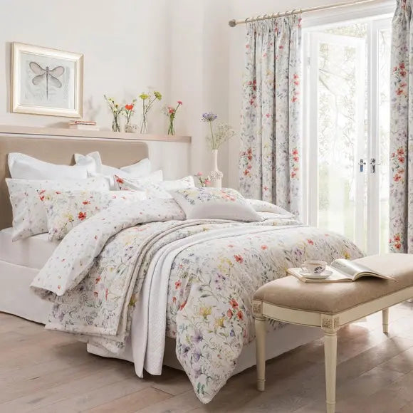 Dorma Wildflower 300 Thread Count 100% Cotton Duvet Cover Dunelm