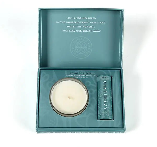 Escape Balm And Candle Set Scentered