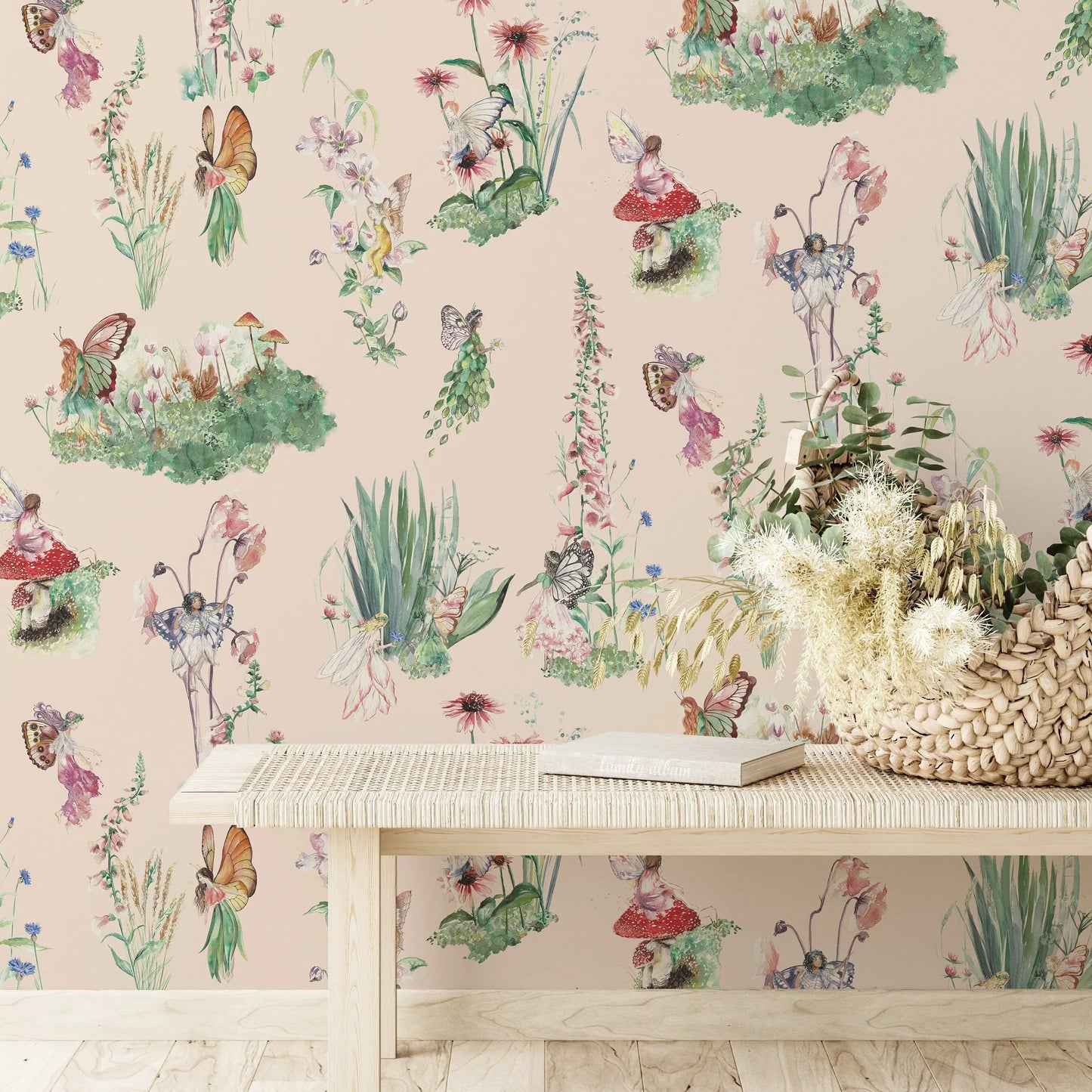Fairy Garden Children's Wallpaper Katie Hipwell Design
