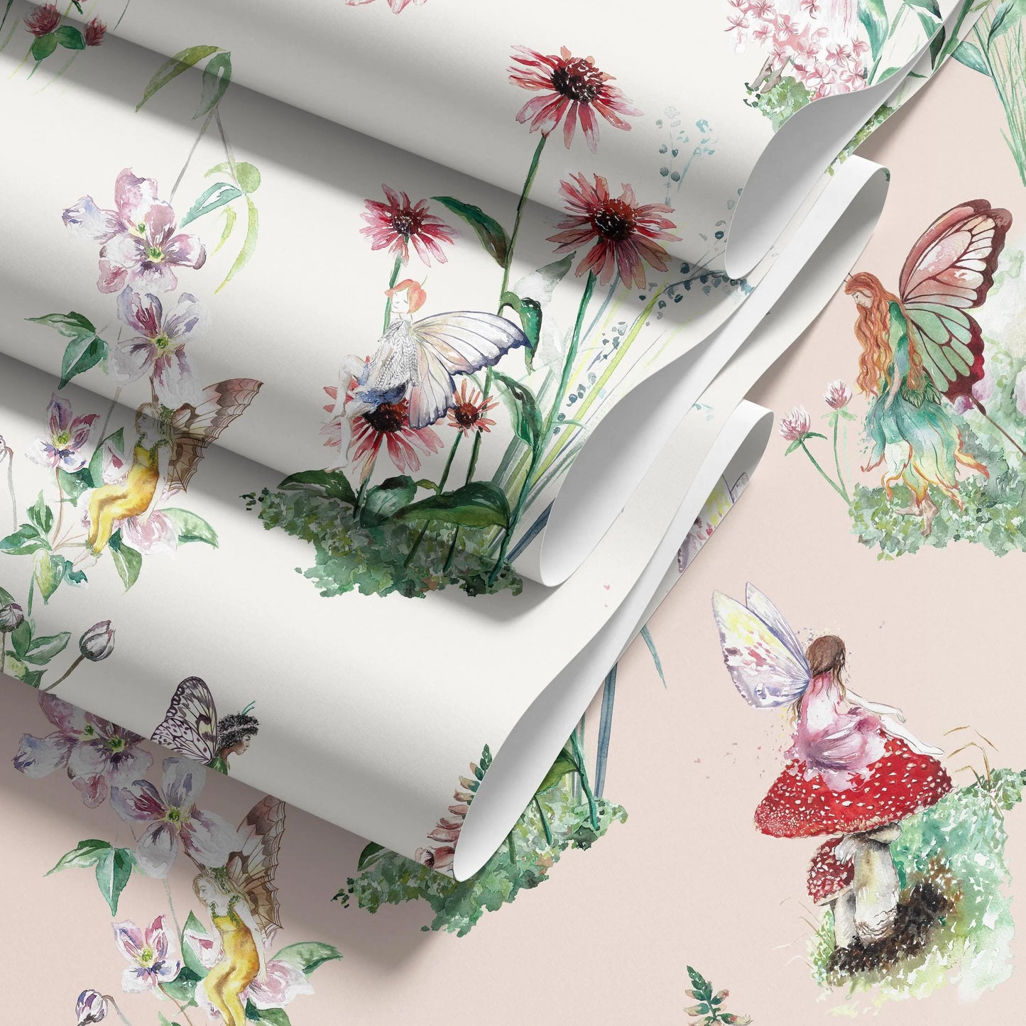Fairy Garden Children's Wallpaper Katie Hipwell Design