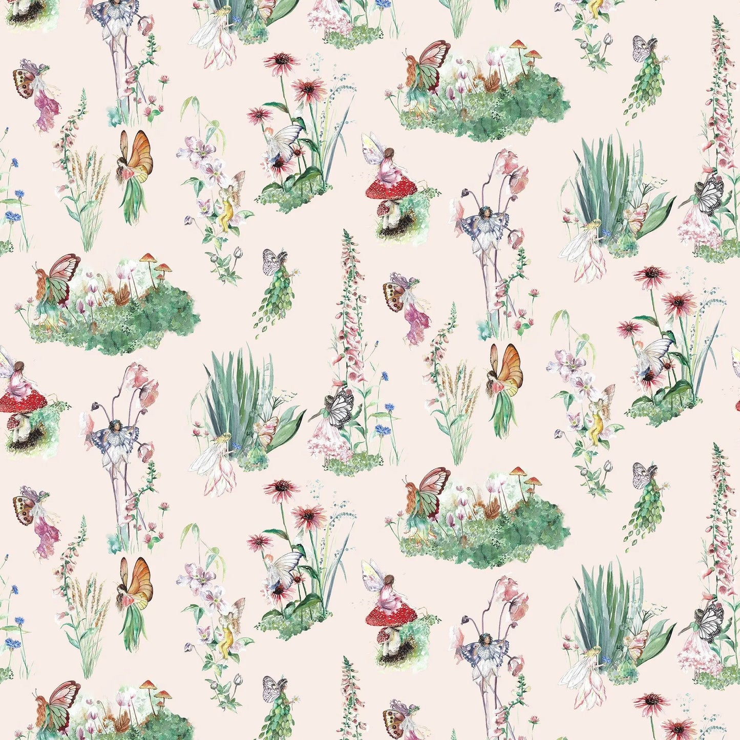 Fairy Garden Children's Wallpaper Katie Hipwell Design
