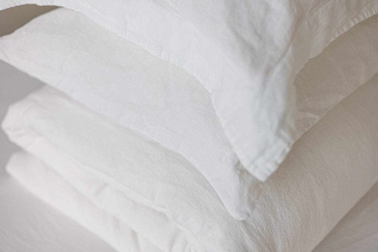 Natural hemp and organic cotton oxford pillowcases Floks Home