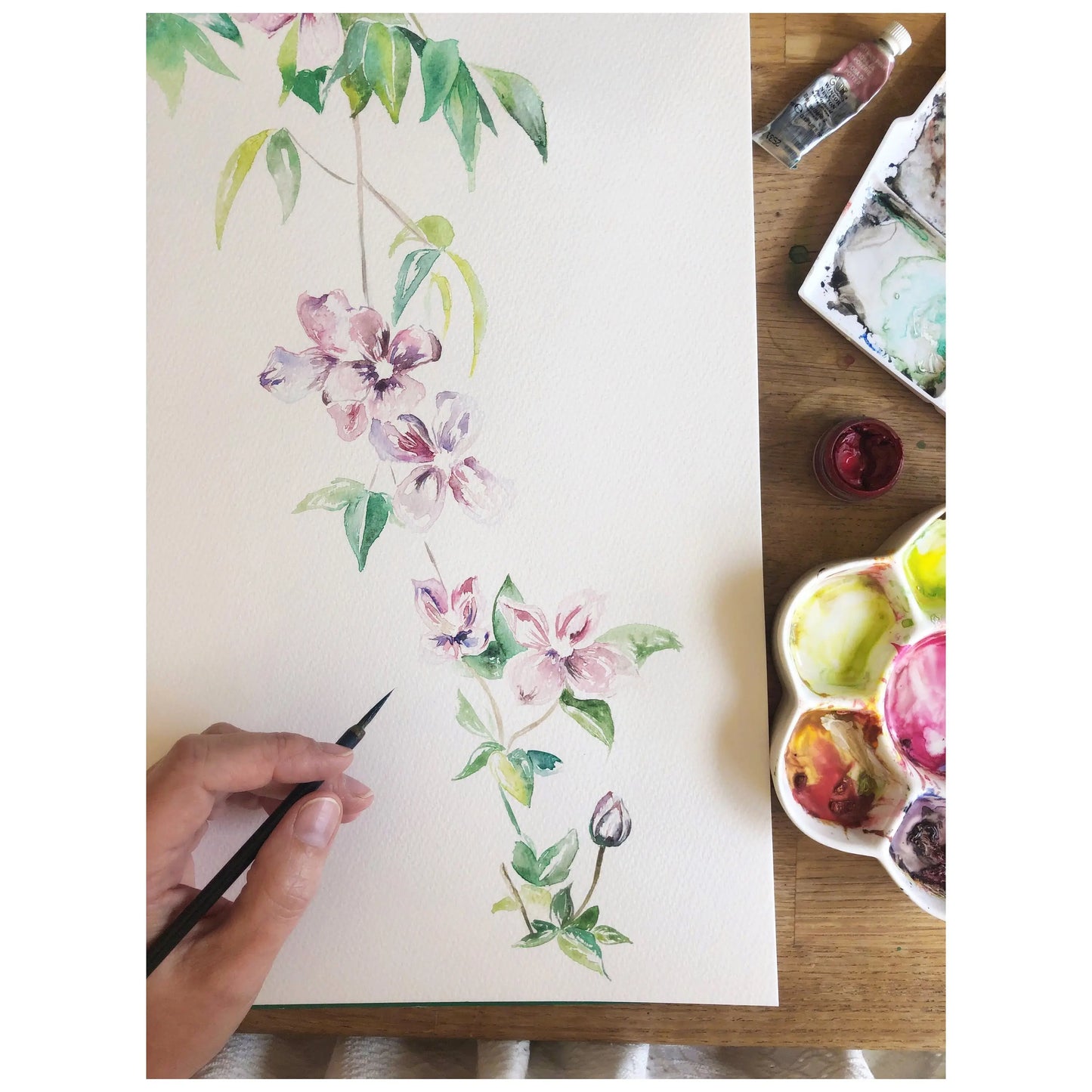 Flower Forest Mural Style Wallpaper Katie Hipwell Design