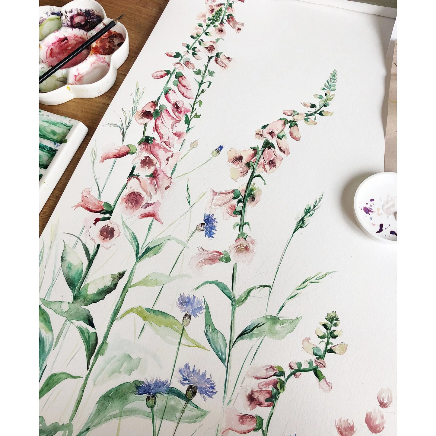 Flower Forest Mural Style Wallpaper Katie Hipwell Design