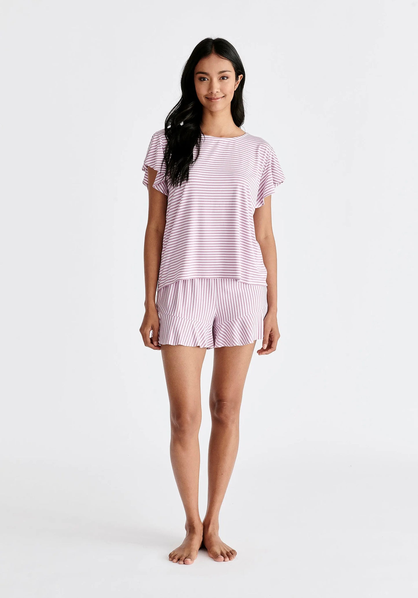 Frill Pyjama T-Shirt and Shorts Paisie
