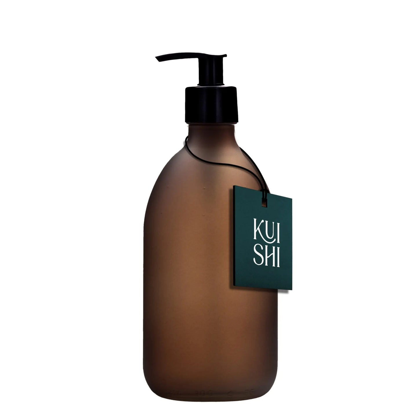 Frosted Amber Glass Pump Bottle Kuishi