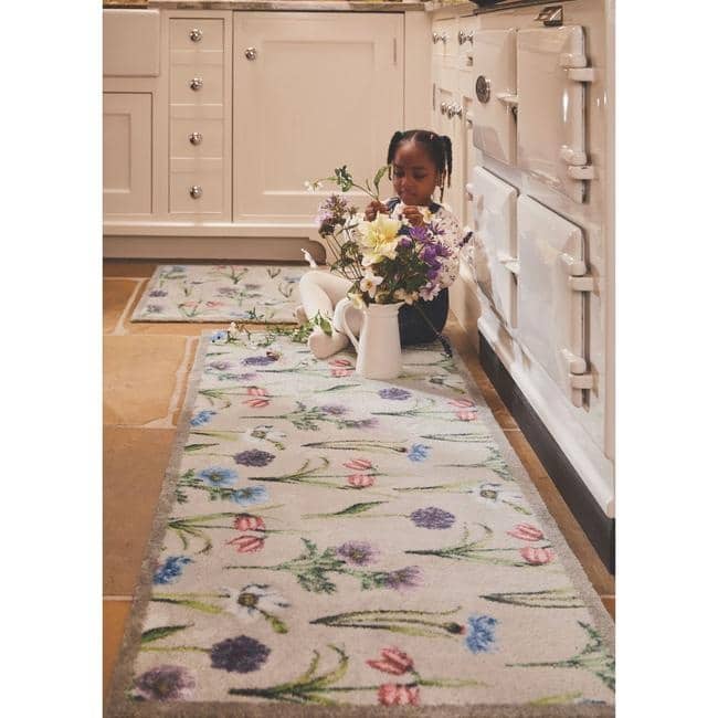 Eco-Friendly Washable Floral Mat The Rugs