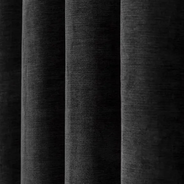 Genoa Chenille Blackout Eyelet Curtains Dunelm