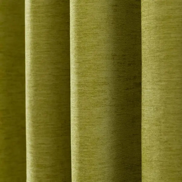 Genoa Chenille Blackout Eyelet Curtains Dunelm