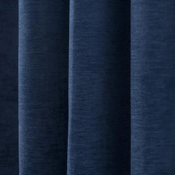 Genoa Chenille Blackout Eyelet Curtains Dunelm