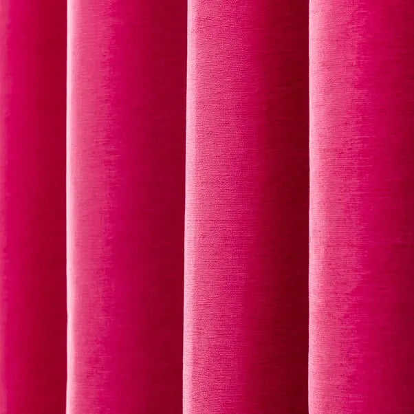Genoa Chenille Blackout Eyelet Curtains Dunelm