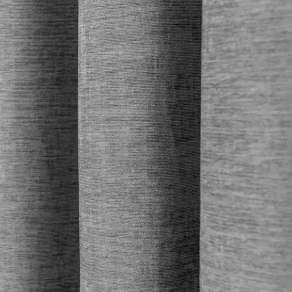 Genoa Chenille Blackout Eyelet Curtains Dunelm