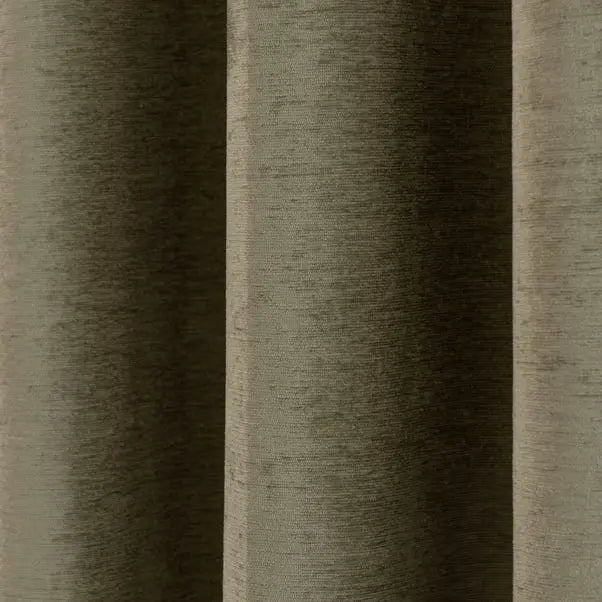 Genoa Chenille Blackout Eyelet Curtains Dunelm