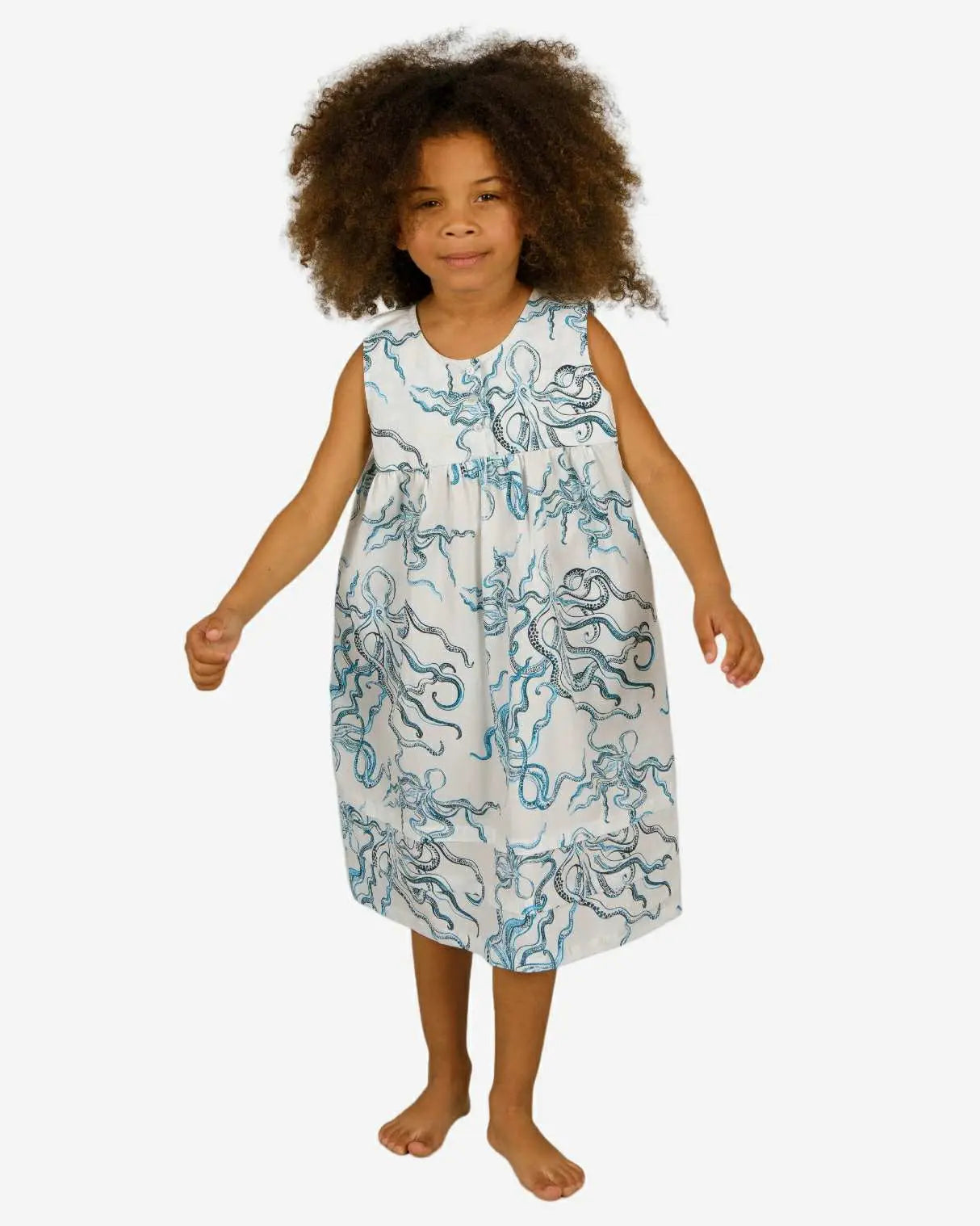 Girls Nighty - Octopus Indigo Woodstock Laundry