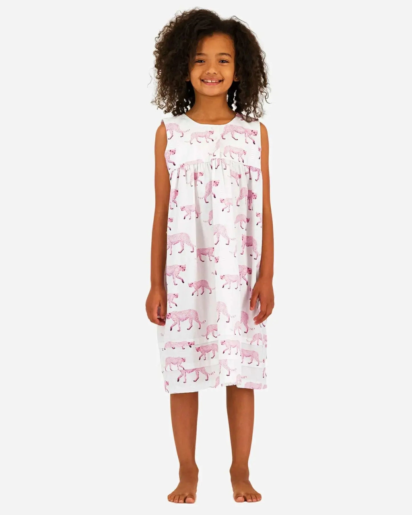 Girls Nighty - Pink Cheetah Woodstock Laundry