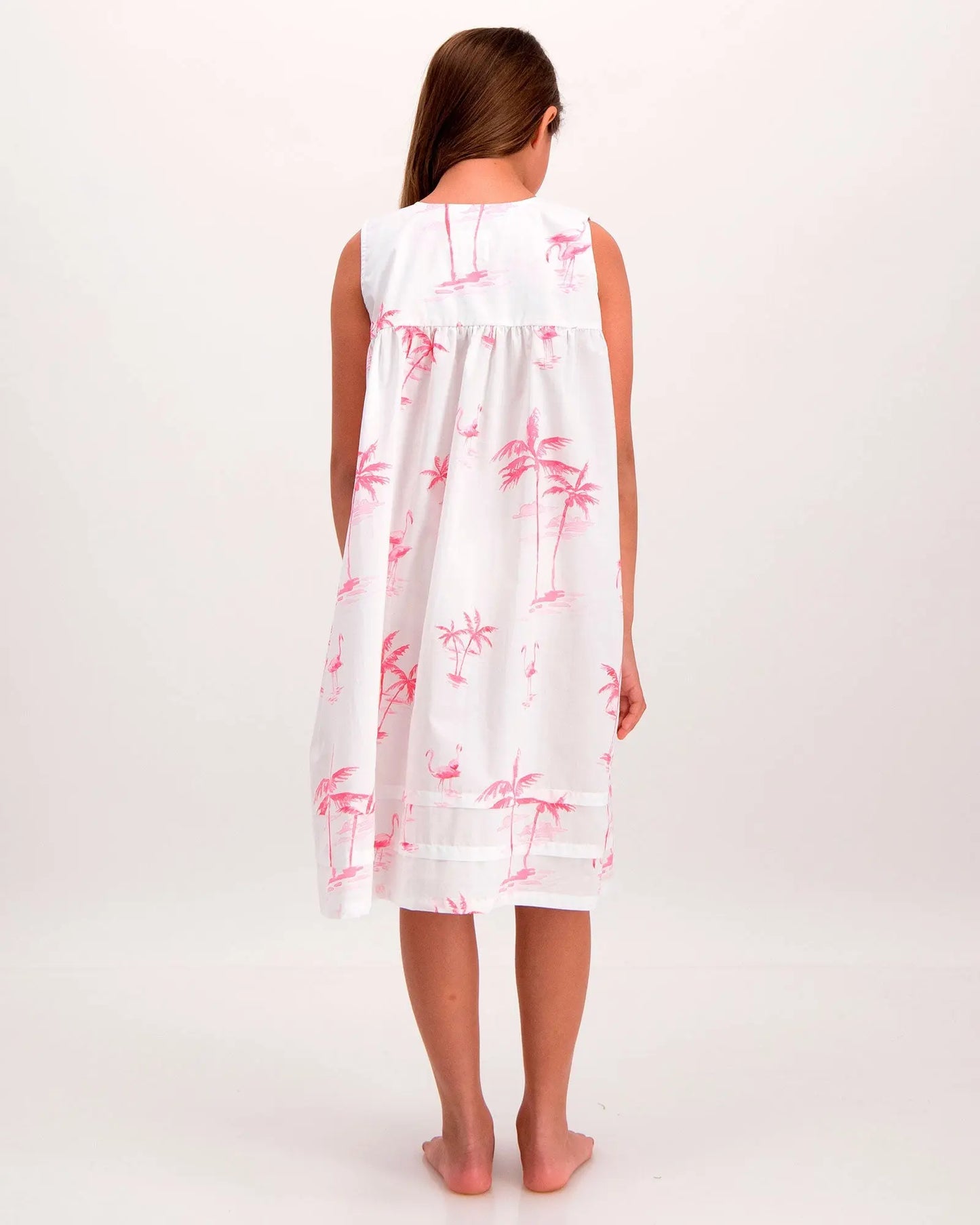 Girls Nighty - Pink Palms Woodstock Laundry