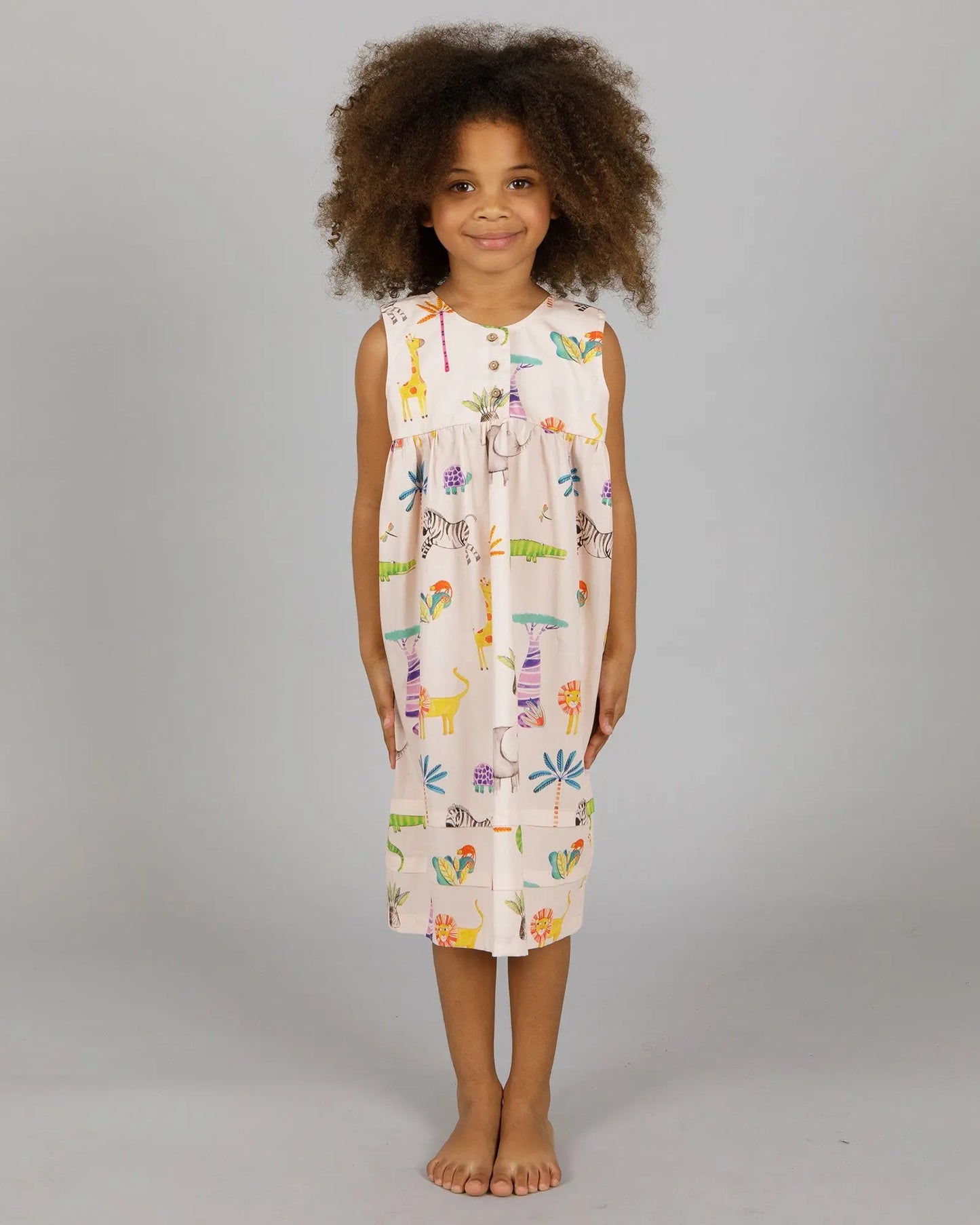 Girls Nighty - Pink Safari Woodstock Laundry