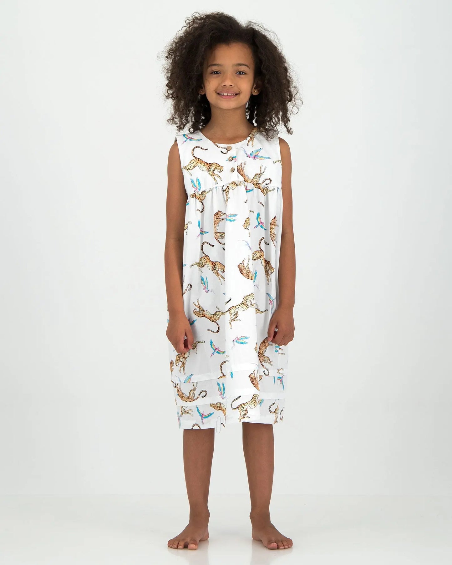 Girls Nighty - Playing Cheetahs Woodstock Laundry