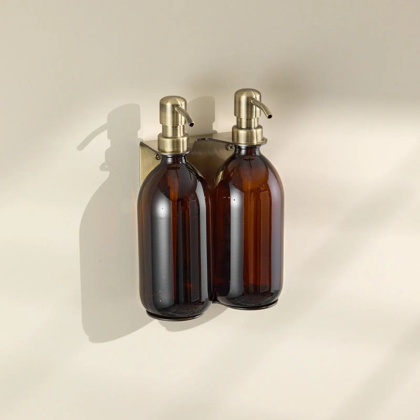 Gold Double Wall Mounted Soap Dispenser Kuishi