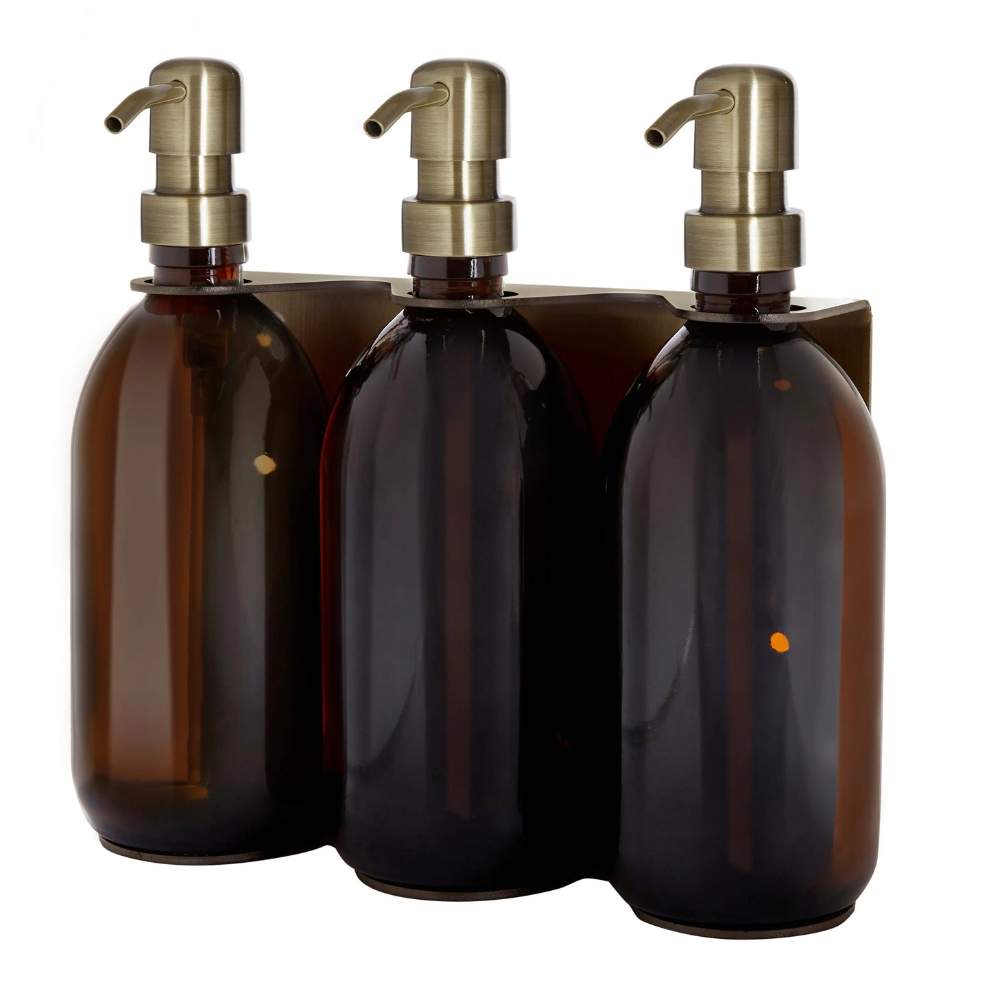Gold Triple Wall Mounted Soap Dispenser Kuishi