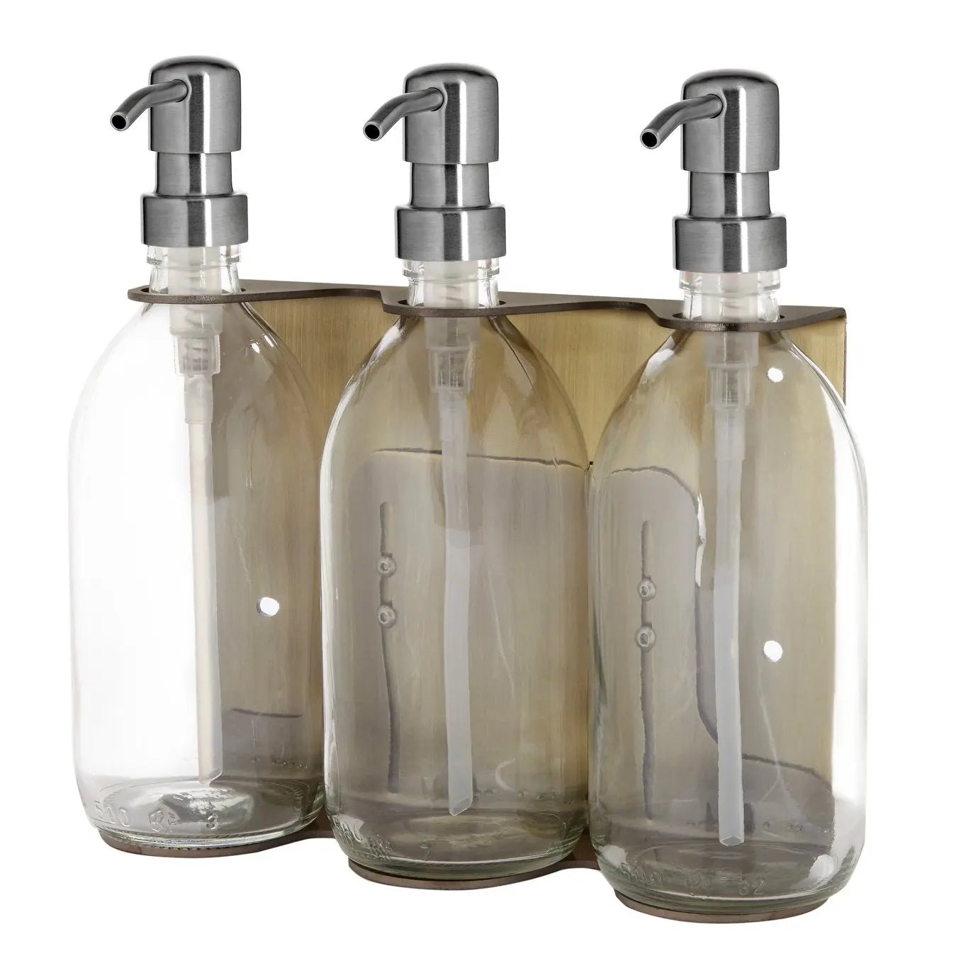 Gold Triple Wall Mounted Soap Dispenser Kuishi