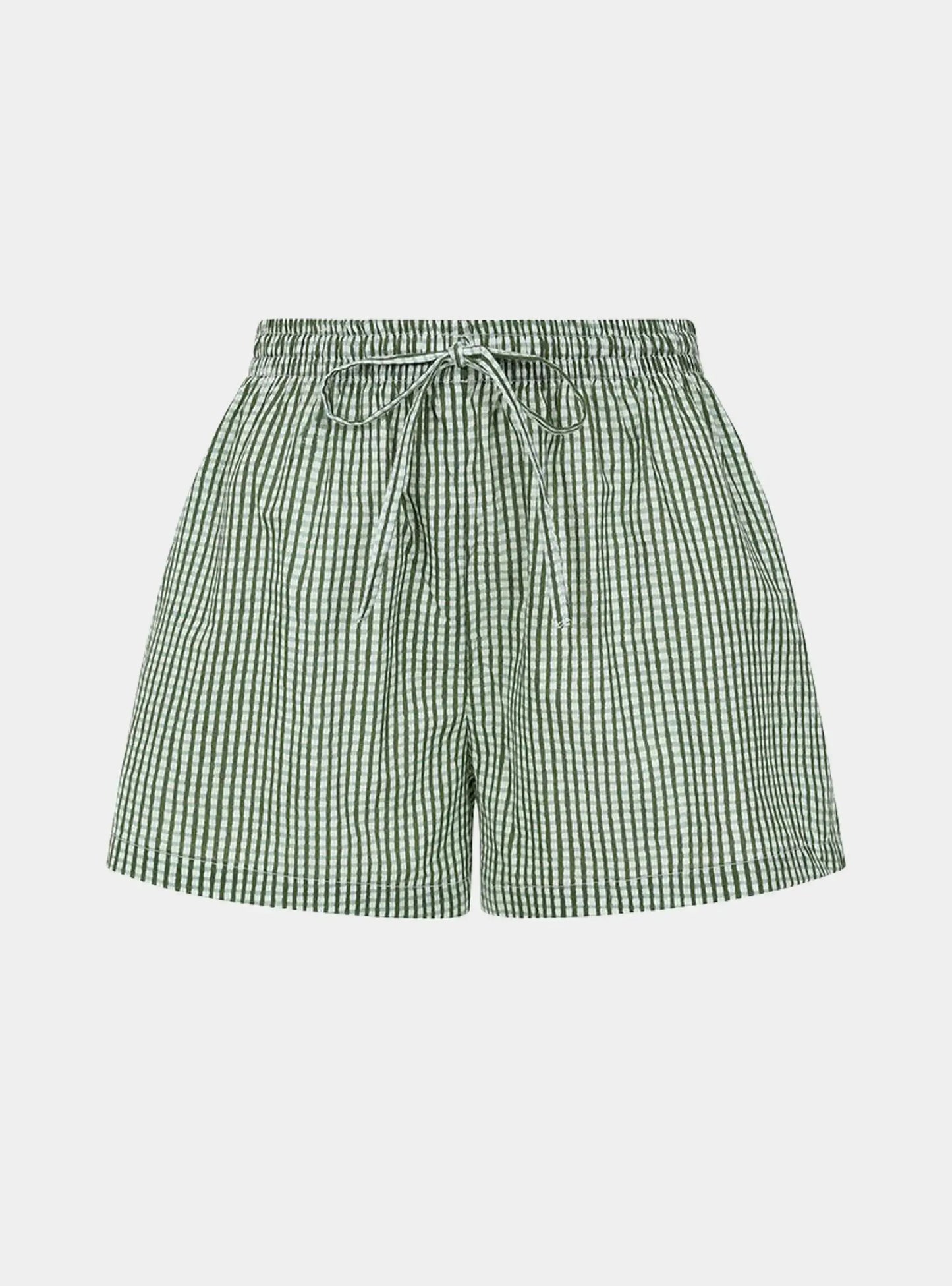 Green Gingham Shorts Madder & More