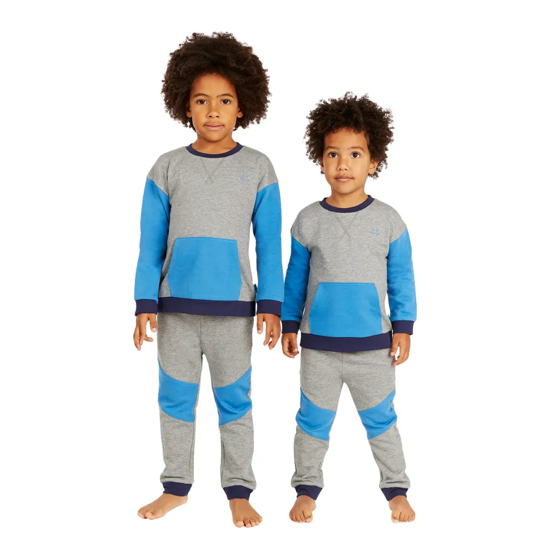 Grey & Blue Boys Lounge Set Luca and Rosa
