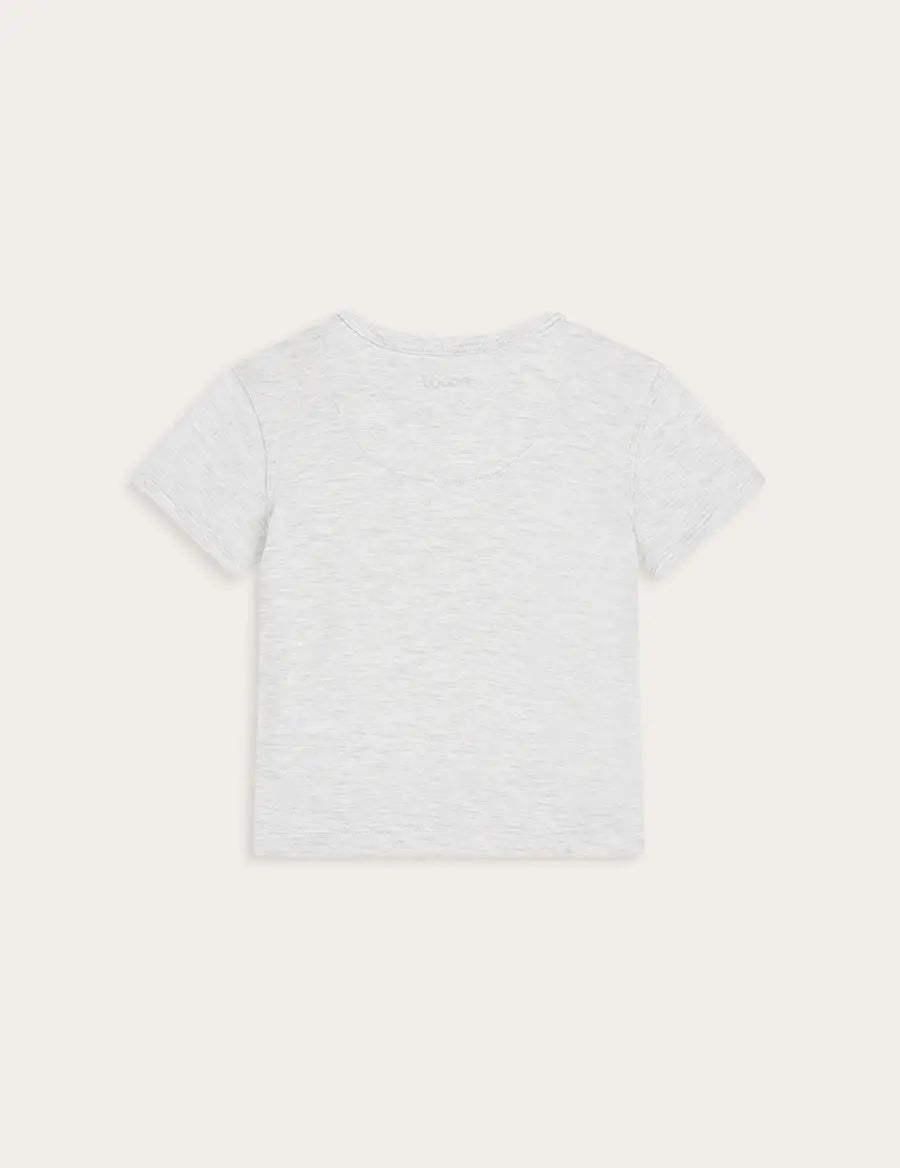 Heather Grey Baby Short Sleeve Bamboo T-Shirt Boody