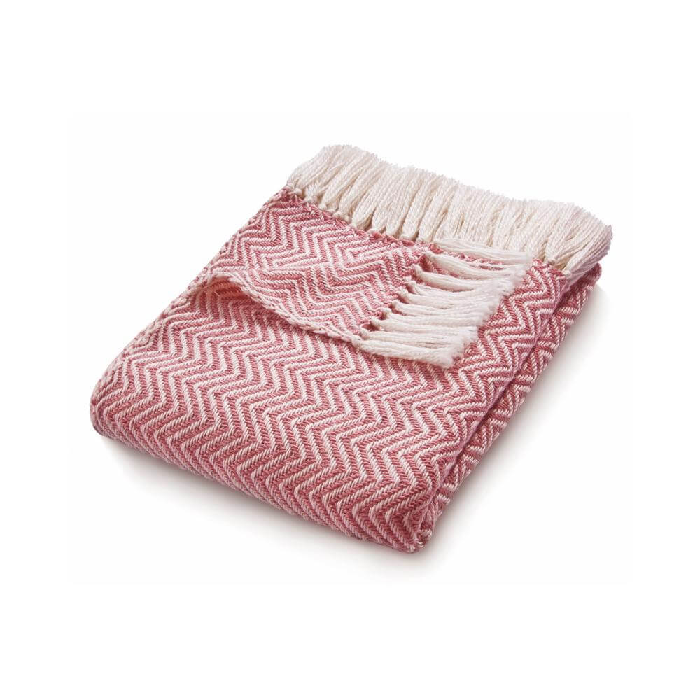 Herringbone Design Woven Throw The Rugs