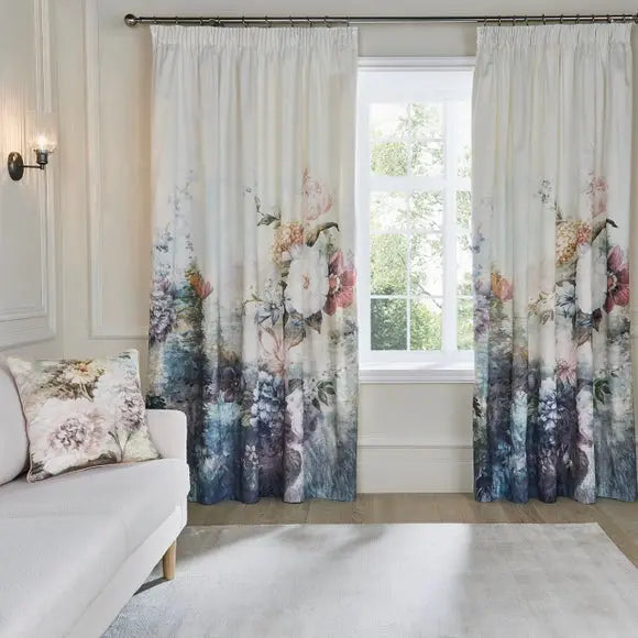 Holly Willoughby Dramatic Bloom Pencil Pleat Curtains Dunelm