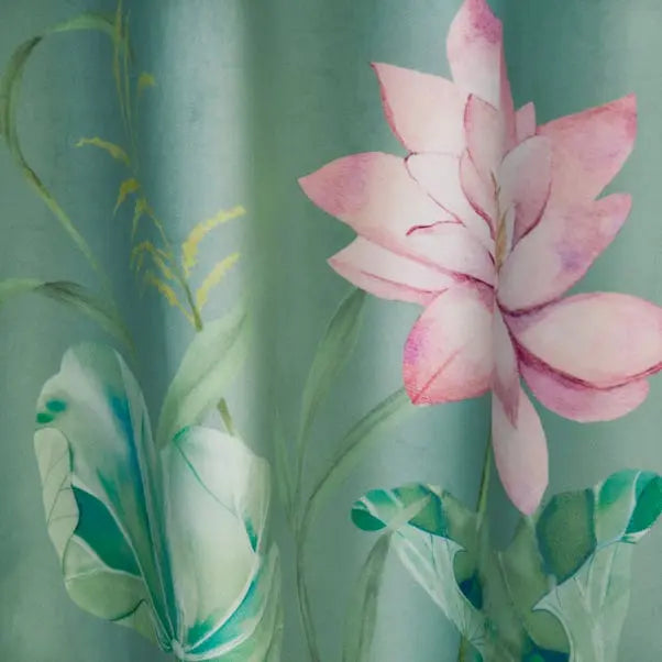 Holly Willoughby Lotus Garden Pencil Pleat Curtains Dunelm