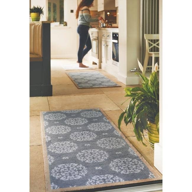 Eco Washable Floral Mats – Geometric The Rugs