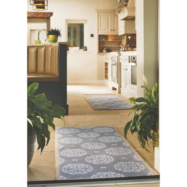 Eco Washable Floral Mats – Geometric The Rugs