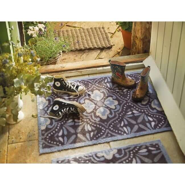 Eco Washable Floral Mats – Geometric The Rugs